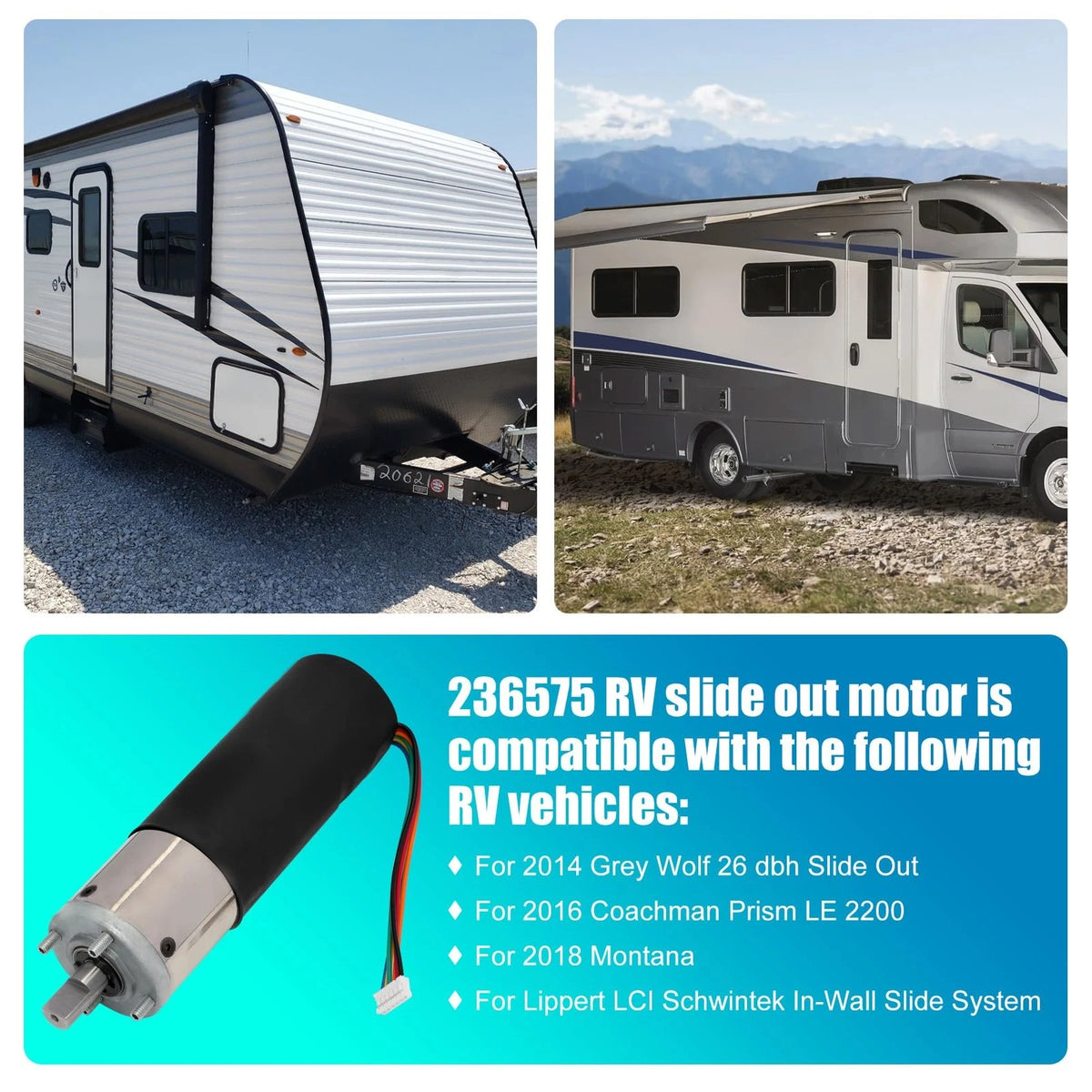 In-Wall Slide-Out Motor for RV (2010–2023)