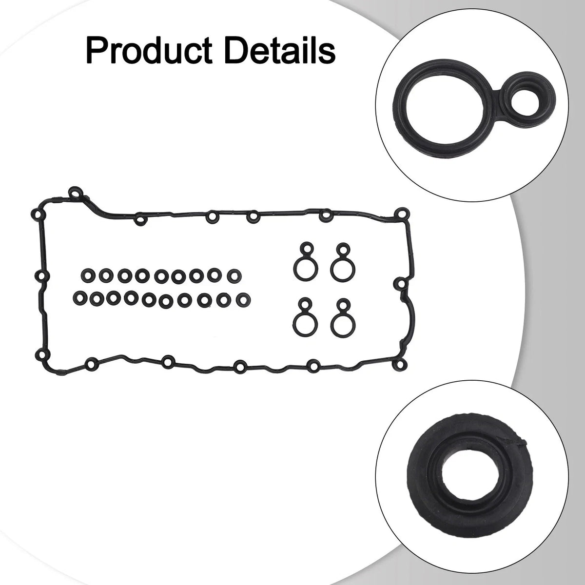 Oil Leak Repair Valve Cover Gasket for Engine Repair (Plastic, Rubber)