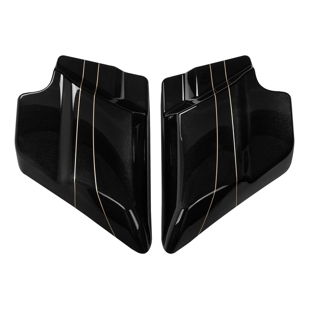Battery Side Covers Panel for Harley Touring Road Glide (2009–2024) Black Quartz