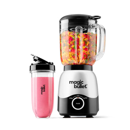Magic Bullet Combo Blender 600W with 48oz Pitcher & 16oz Cup - Silver