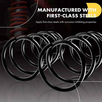 2X Rear Coil Springs for Ford Fusion (2010–2012) Mercury Milan (2010–2011)