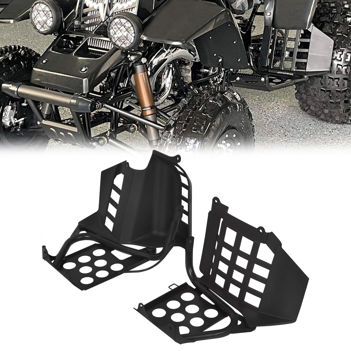Heel Guards Footrest Set for Yamaha Banshee YFZ350 (1987–2006)