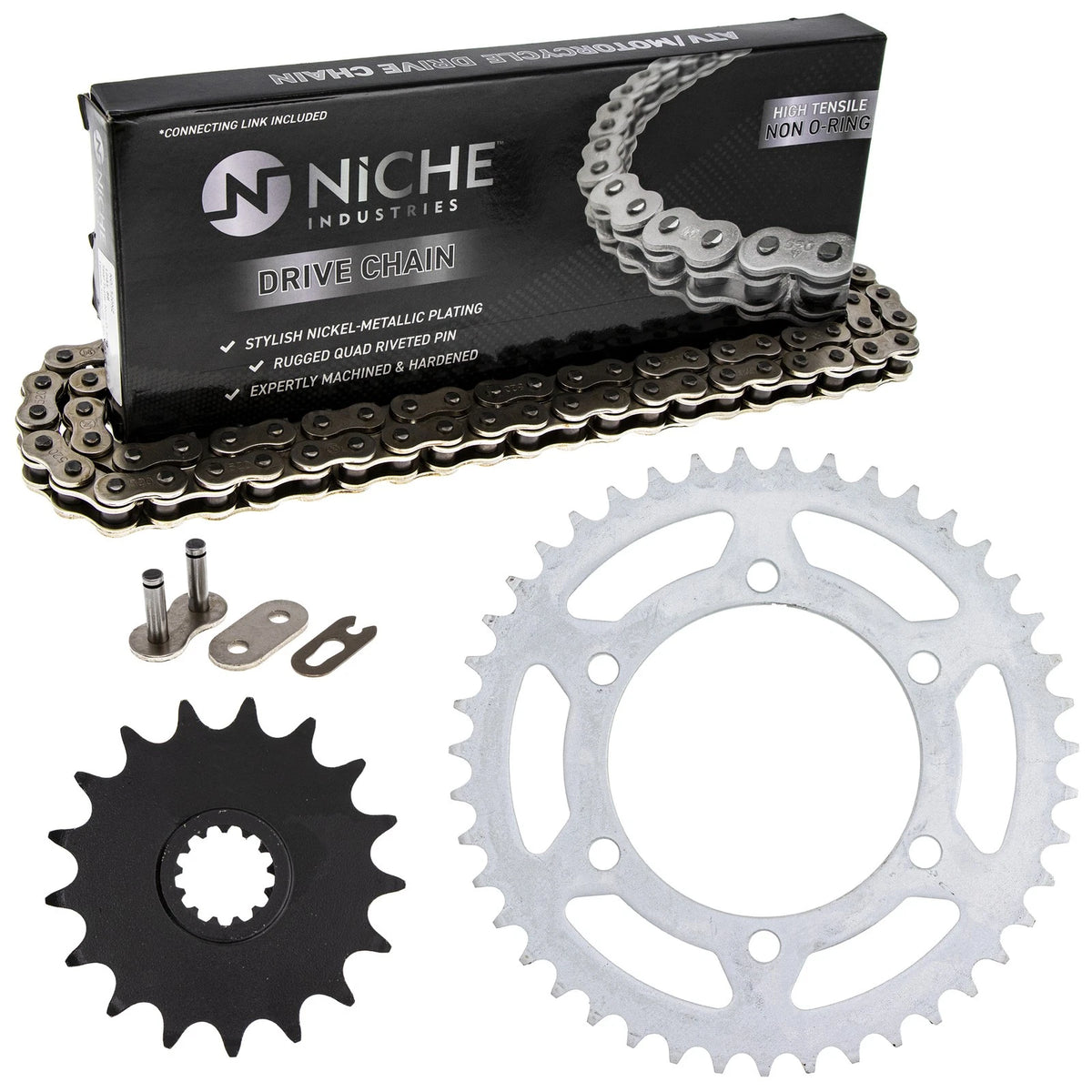 Sprocket Chain Set 17/43 Tooth for Suzuki GSXR750 (MK1003667, 27600-48H20-116)