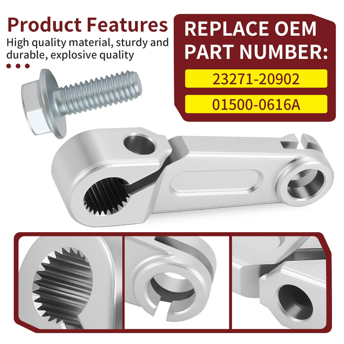 Clutch Release Arm & Bolt for Suzuki RM125 (1986–2000) 23271-20902, 01500-0616A