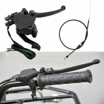 Throttle Cable Brake Lever Grips Set for 50cc 70cc 90cc 110cc 125cc ATV