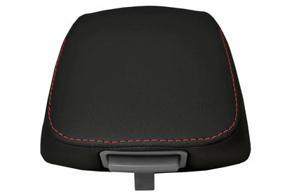 Center Console Lid Armrest Cover for Kia Sportage (2005–2010) Red Stitch