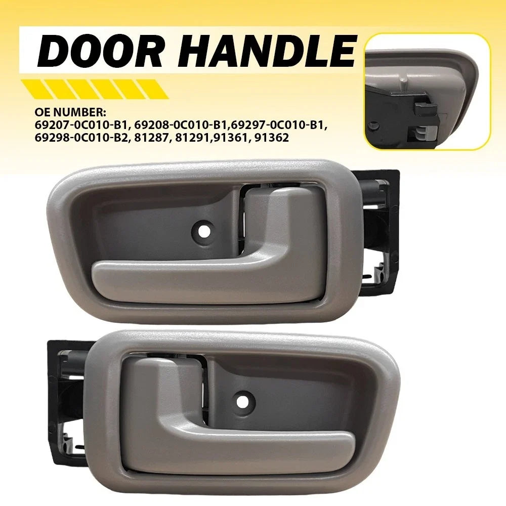 Set of 2 Door Handles for Toyota Tundra (2000–2006) Beige Interior