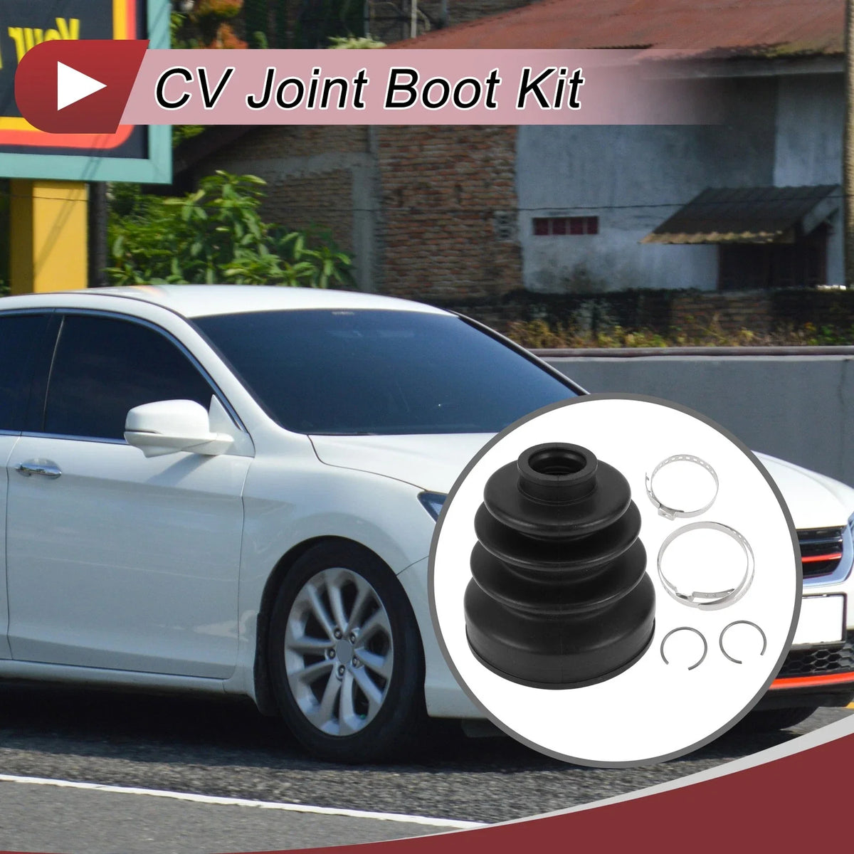 Inner CV Joint Boot Kit with Clamps for Honda Accord (2005–2007) No.44017S84C00