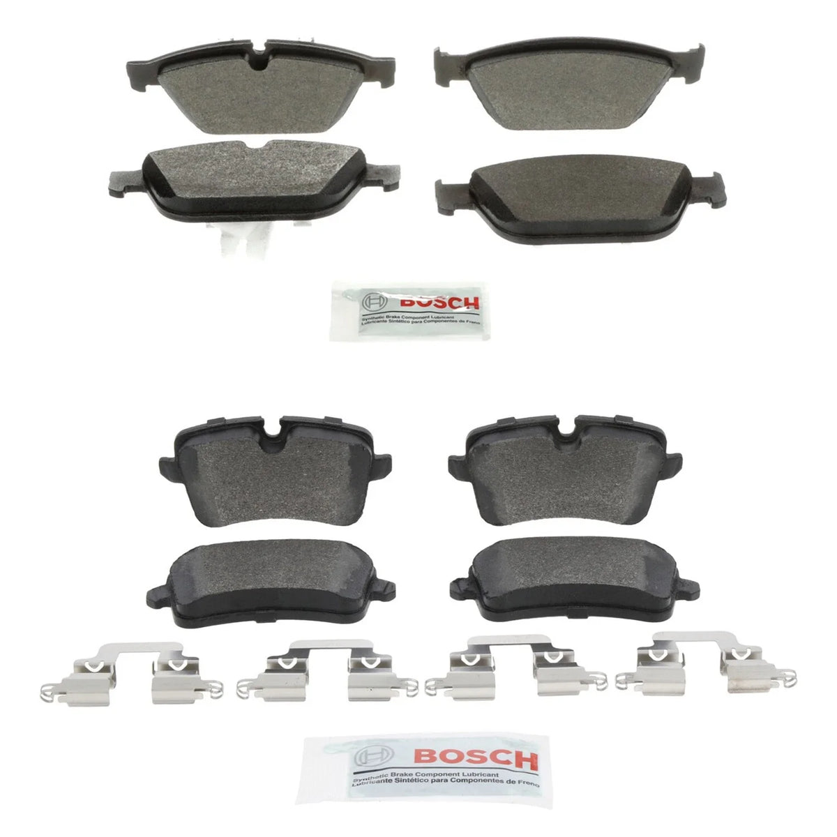 Set of 4 Bosch Quietcast Disc Brake Pads for Audi A8 Quattro SQ5 (2011–2019)