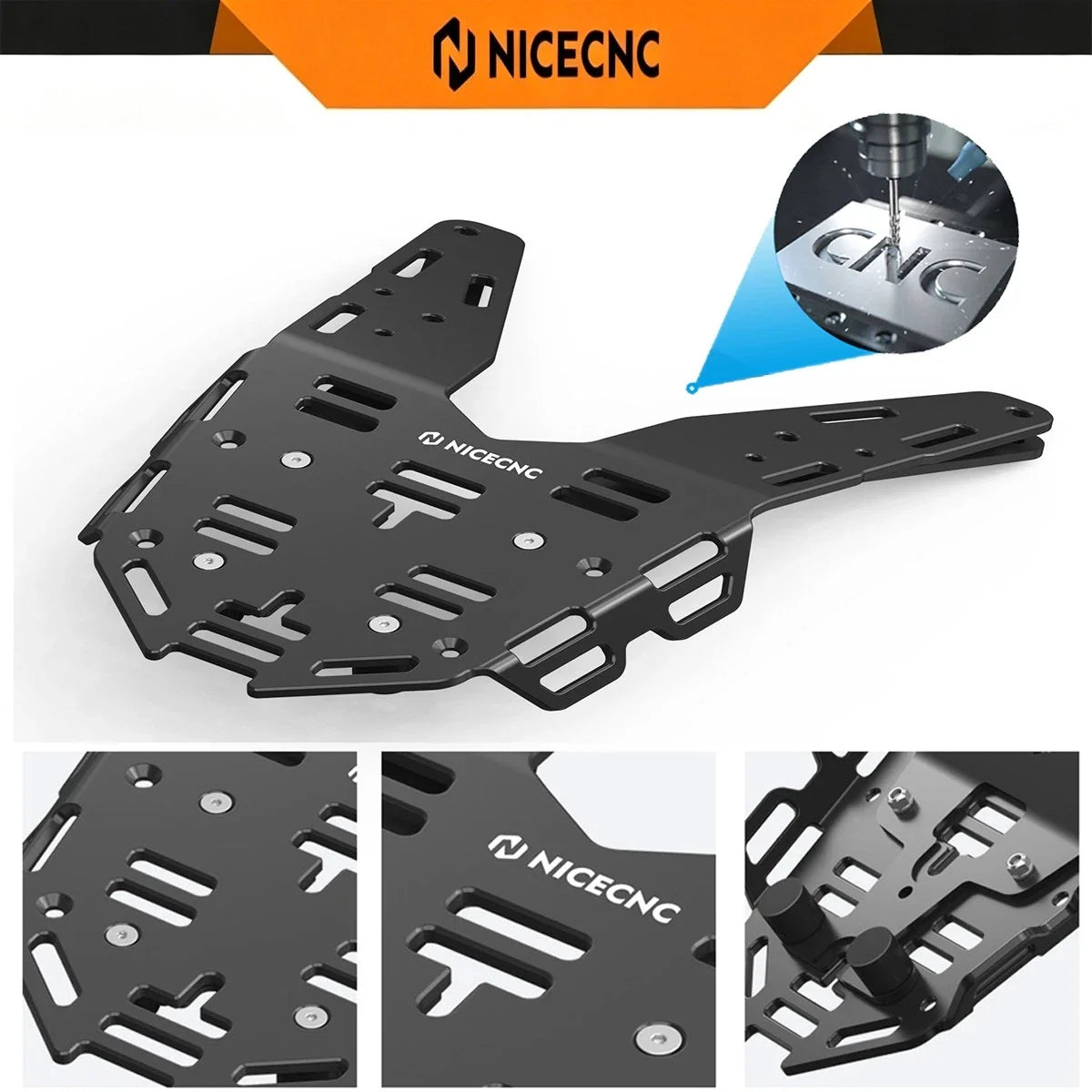 Aluminum Rear Luggage Rack for KTM 690 Enduro R (2019–2024)