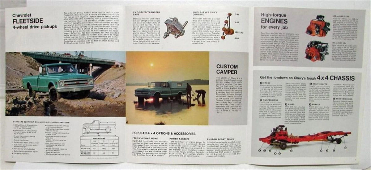 Sales Brochure for Chevrolet Trucks 4-Wheel Drive (1968)