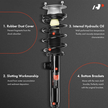Front Strut Coil Spring Assembly for BMW X1 (2013–2015) 18-920694, 18-920693, 1335807L, 1335807R