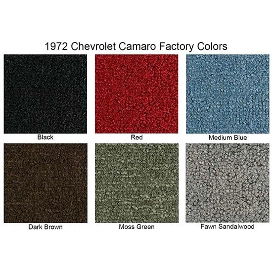 Tail Loop Carpet for Chevy Camaro (1970–1973) 15130-70-34, Orange