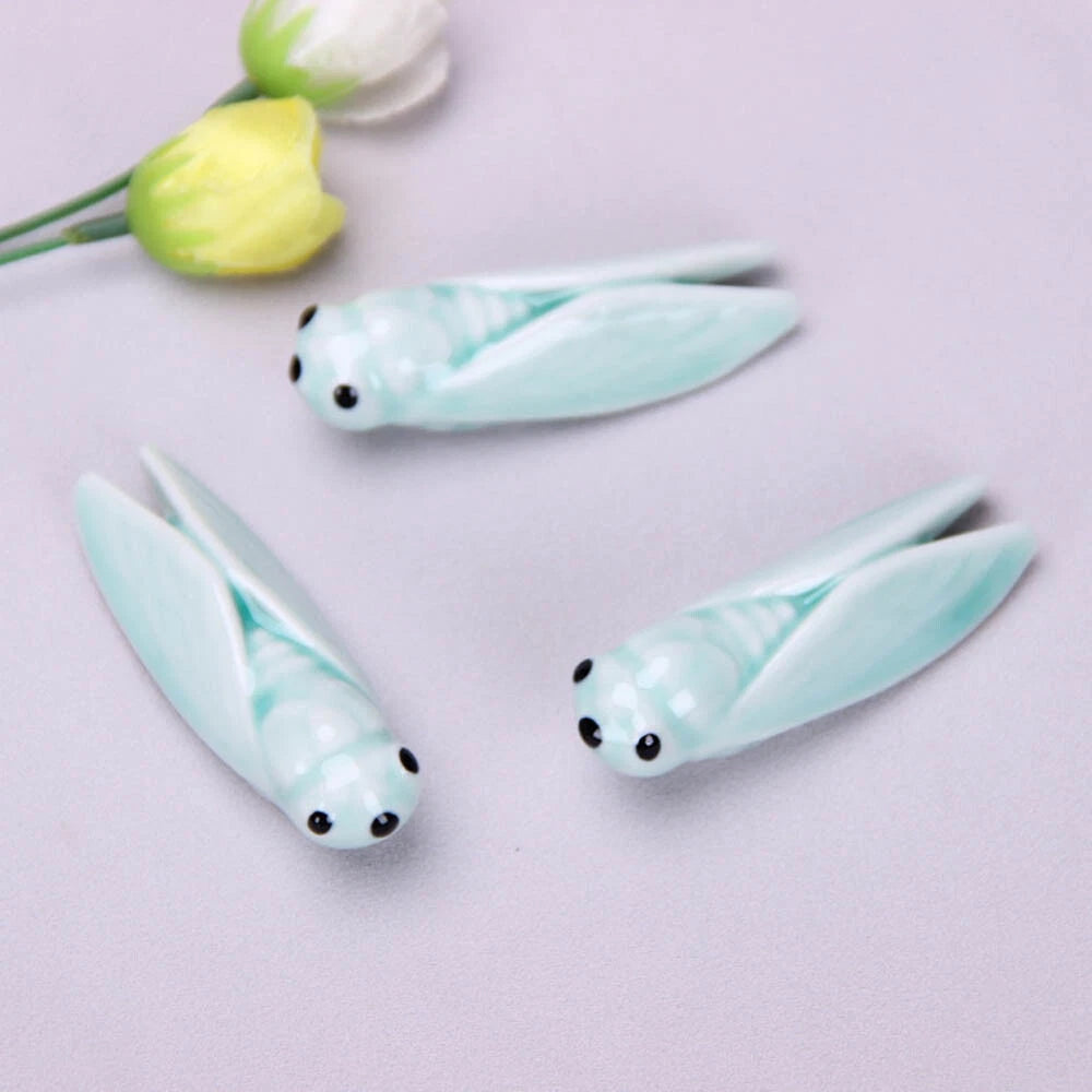 Set of 4 Porcelain Chopstick Rests for Dining Table