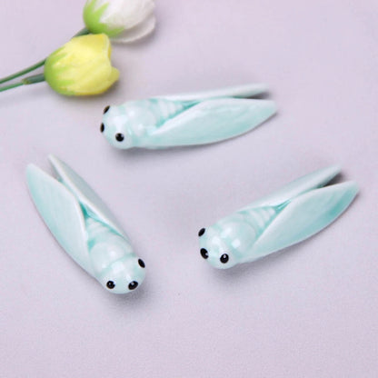 Set of 4 Porcelain Chopstick Rests for Dining Table