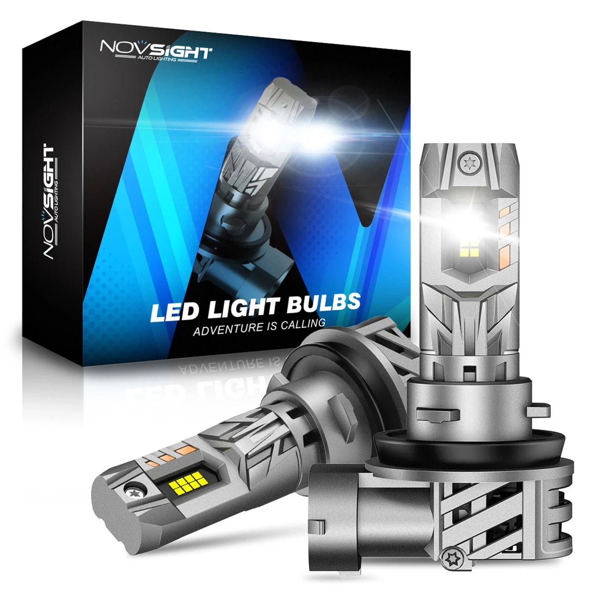 H8 H9 H11 LED Headlight Bulb Kit for NOVSIGHT (H/Low Beams)