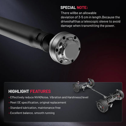 Drive Shaft for Dodge Challenger (2015–2019) 5.7L 6.4L V8 RWD 52123980AC