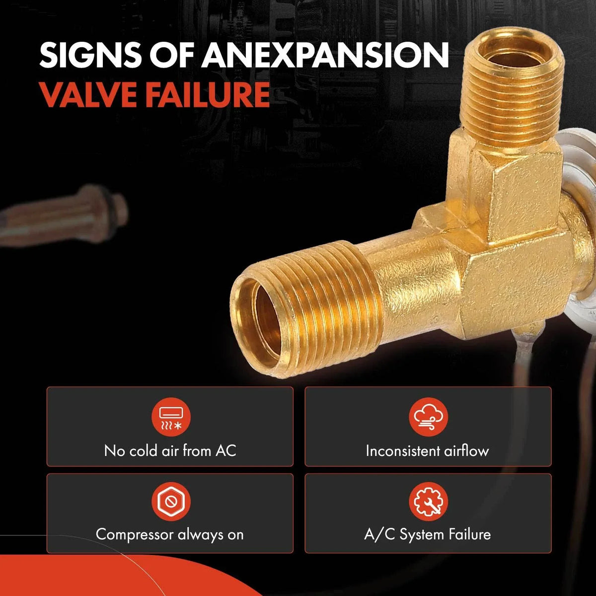 A/C Expansion Valve for BMW E28 E34 535i 524td 535is 635CSi (1985–1988)