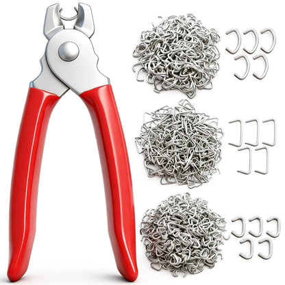 285 pcs Hog Rings Kit with Pliers for Automotive Upholstery Repair