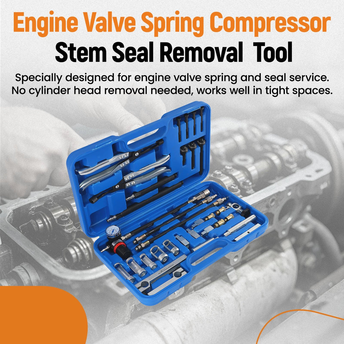 Valve Spring Compressor Tool for BMW M54 M52 M56 M60 N42 (VWT6K0)