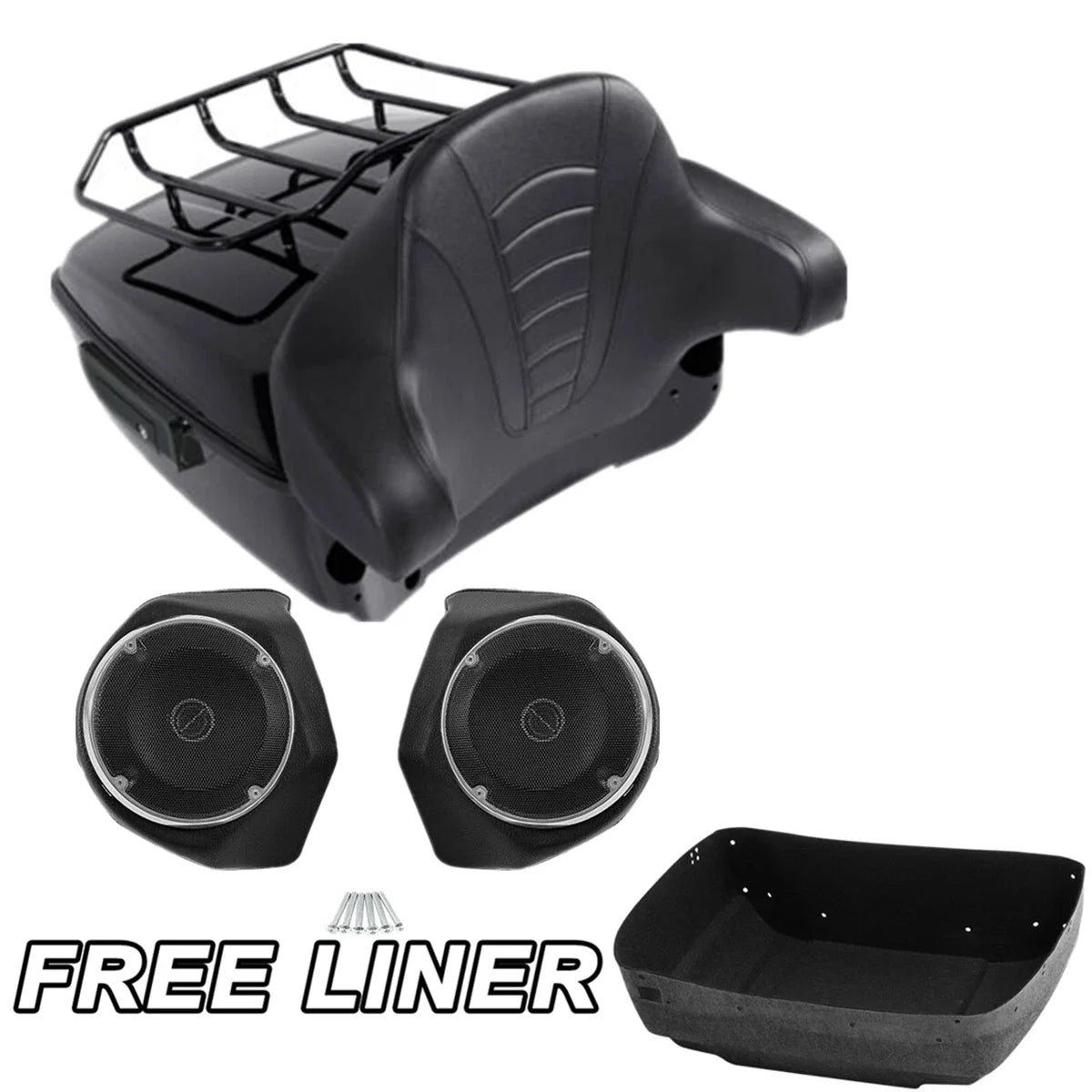 Trunk Top Rack Pad Speakers for Harley Road Glide King (2014–2025)