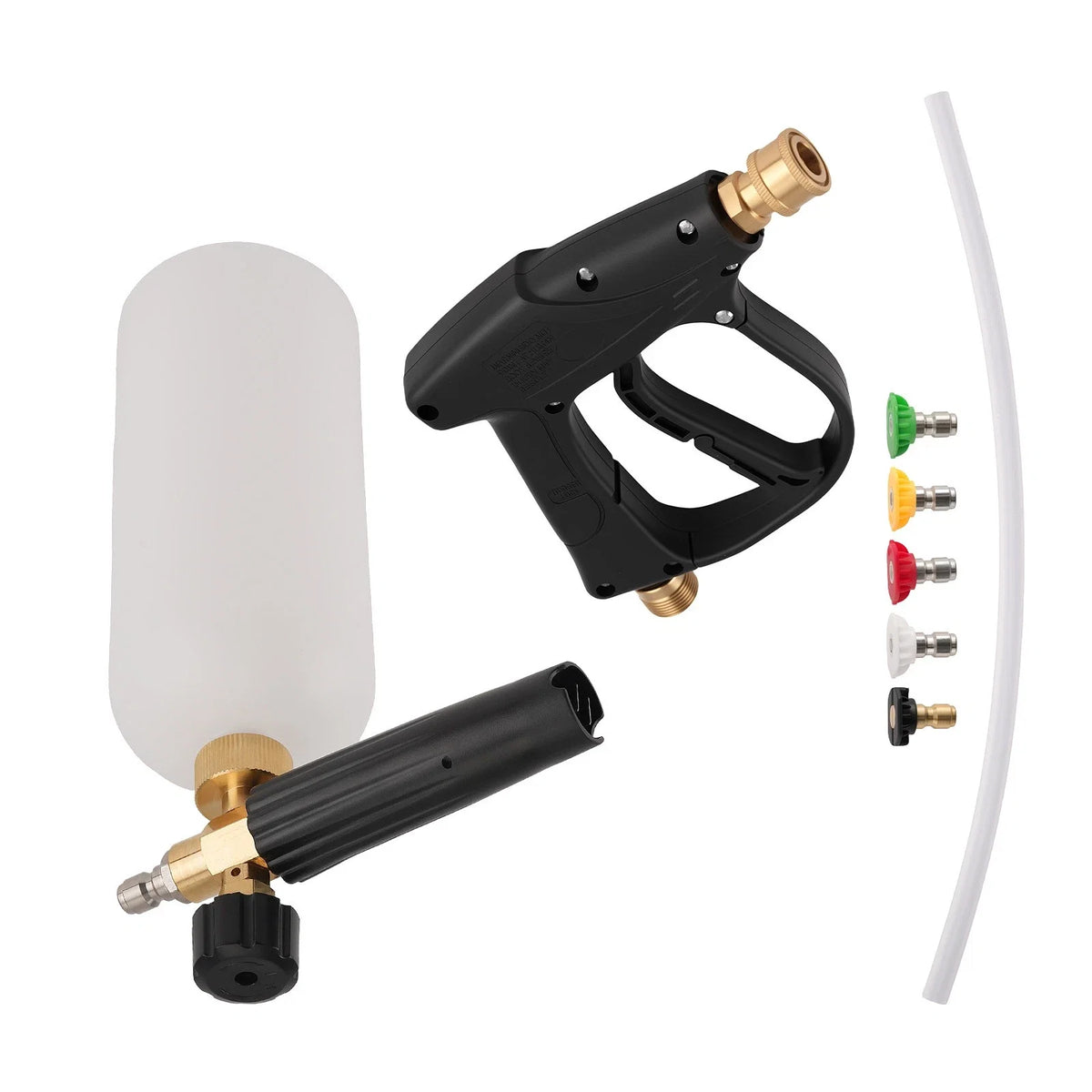 Snow Foam Lance Kit for Car Wash with 5 Spray Tips (1/4")
