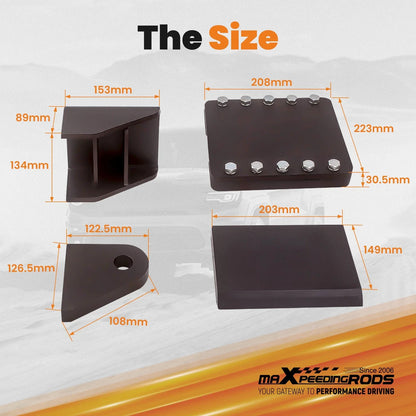 Steel Log Splitting Wedge Splitter Mount Kit for 6 Inch Beam