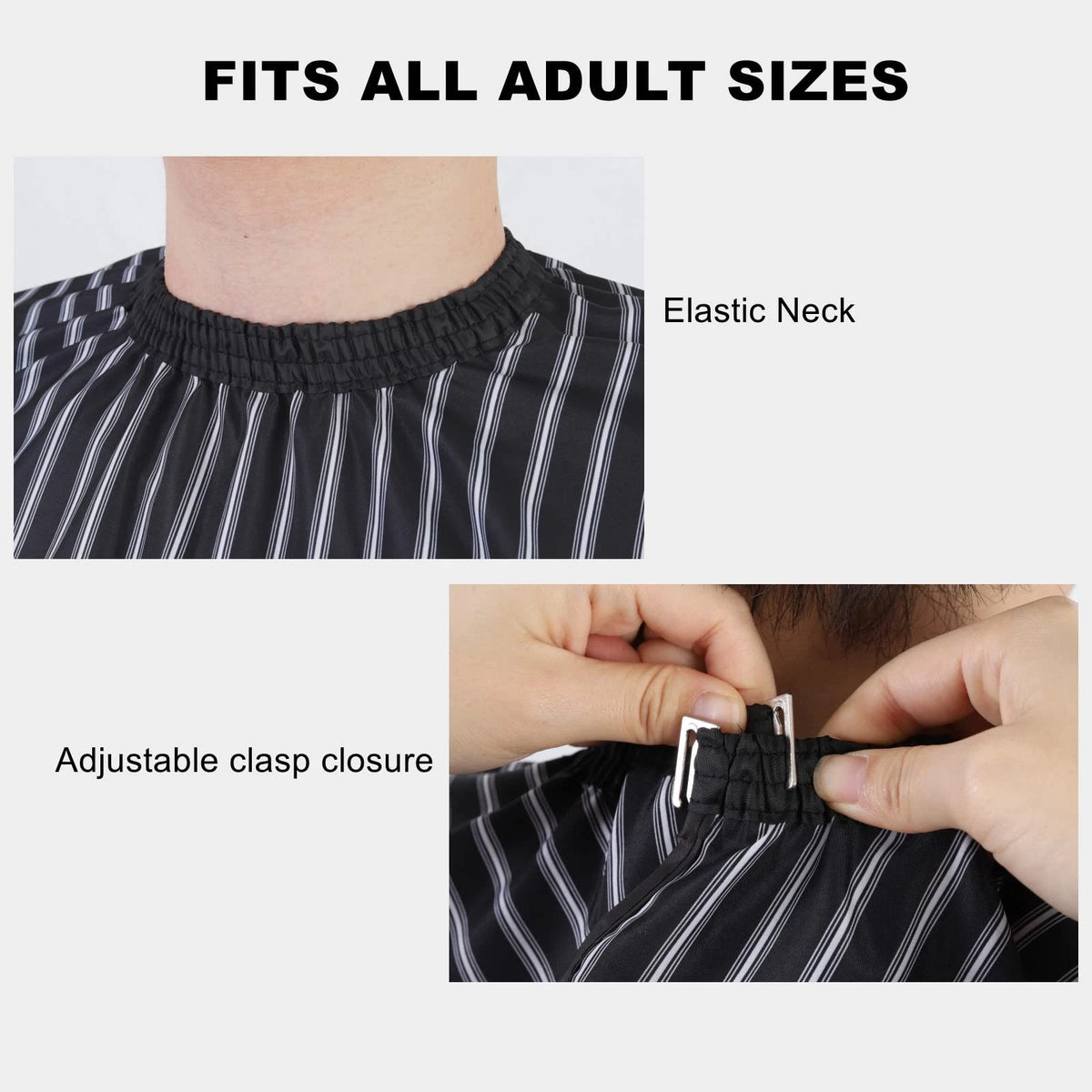 Professional Hair for Automotive Use (Pack of 1) Black With White Stripes