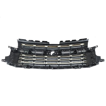 Front Bumper Upper Grille with Chrome Trim for Chevy Tahoe Suburban (2021–2022)