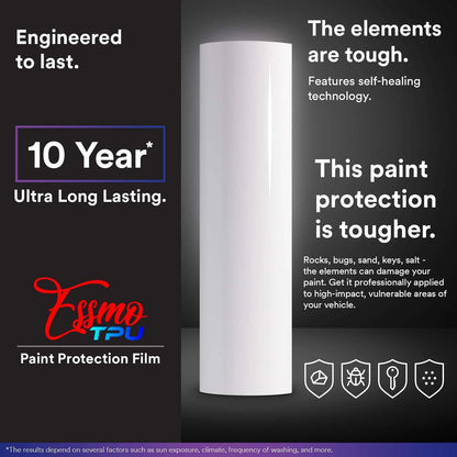 12"x60" Paint Protection Film for Automotive (Clear, Gloss Finish)