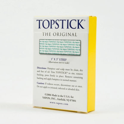 Set of 2 Vapon Topstick 1" x 3" Clear Strips (50 Strips per Box)
