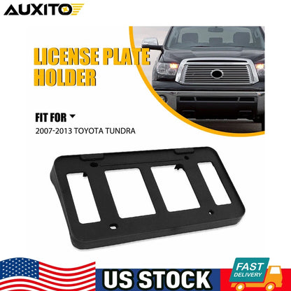 Front License Plate Frame Tag Holder Bracket for Toyota Tundra (2007–2013)