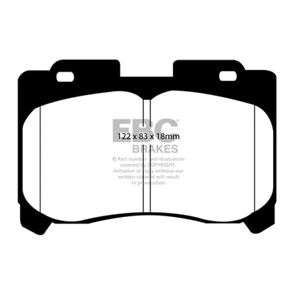 Set of 2 Brake Pads for Toyota Supra (1993–1998)