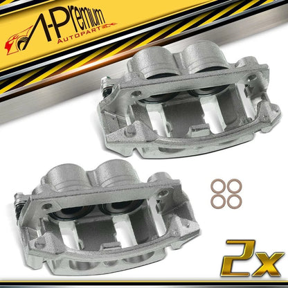 Set of 2 Front Brake Calipers w/Bracket for Ford F-150 (1996–2003)
