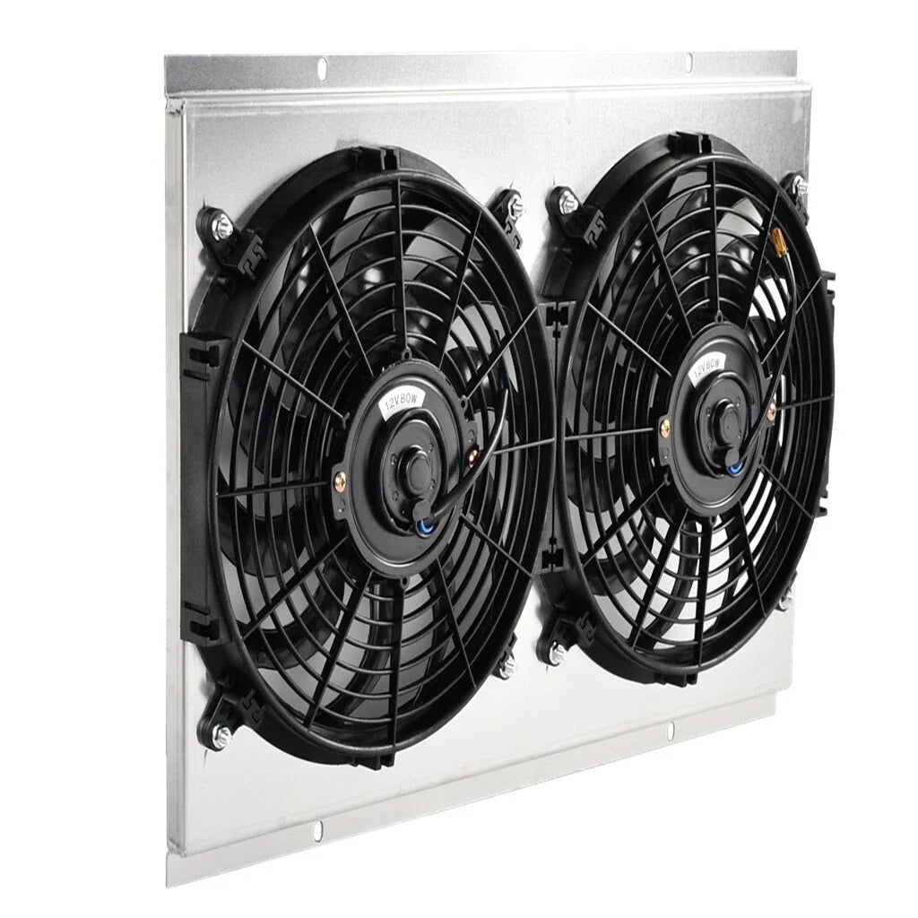Aluminum Shroud 12'' Fan + Thermostat for Chevy S10 Blazer Corvette (1982–2002)