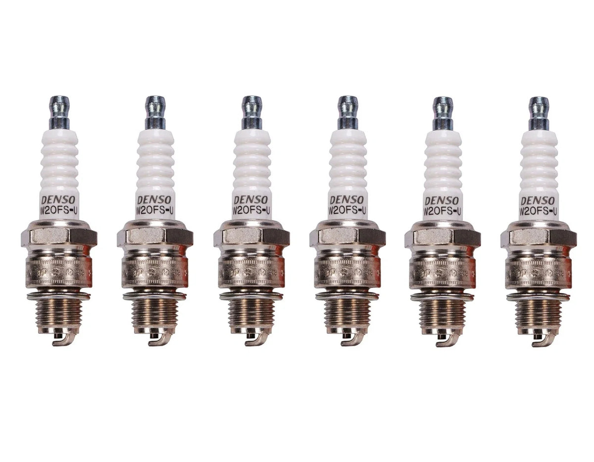 Set of 6 U-Groove Spark Plugs Gap 0.027 for Chevy Corvair (1960–1969)