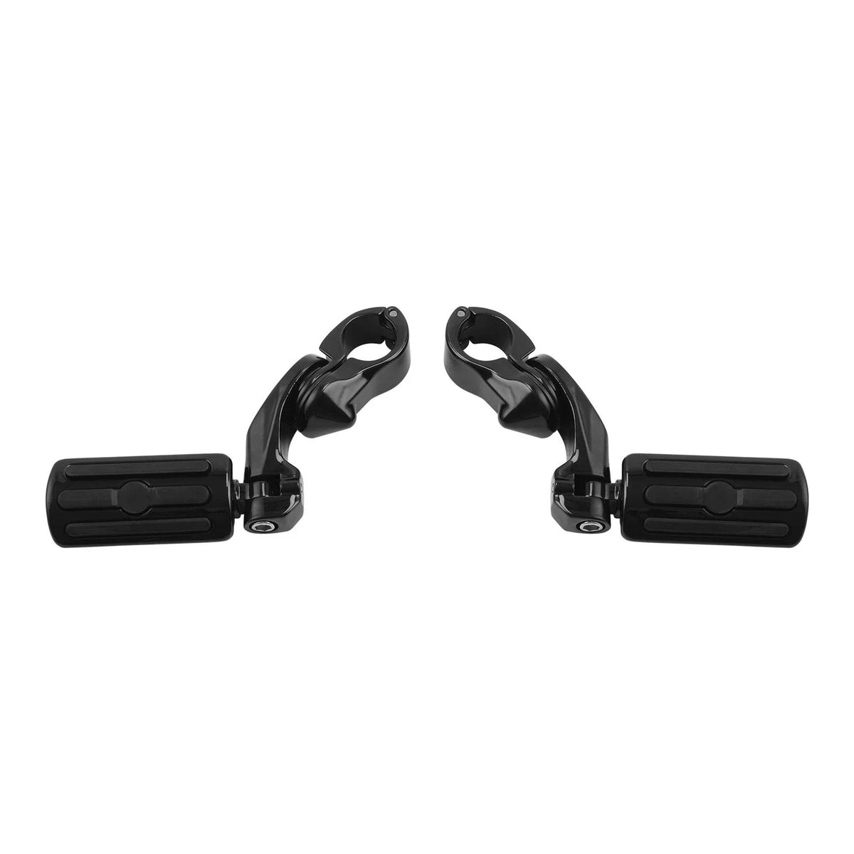 1 1/4" Short Angled Highway Bar Engine Guard Footpegs for Harley