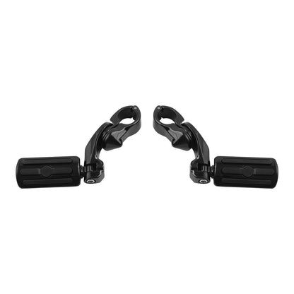 1 1/4" Short Angled Highway Bar Engine Guard Footpegs for Harley