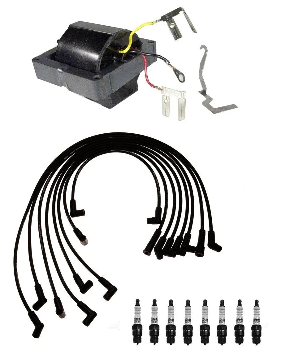 Ignition Wires, Coils & 8 Spark Plugs Kit for GMC C10 Suburban (1973–1991)