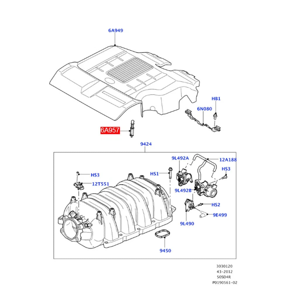 Engine Cover Stud for Land Rover Defender, Discovery Sport, Range Rover Evoque (2012–2023)