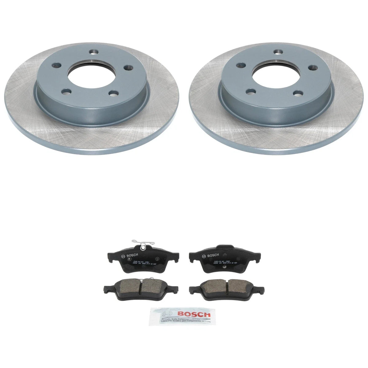 DuraGo Rear Rotors & Bosch QuietCast Ceramic Disc Brake Pads Kit for Mazda 3 (2004–2013)
