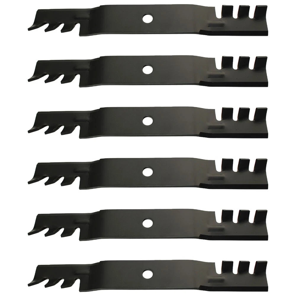 6 Pack Blades for John Deere 54C X465 X475 X485 X495 Z425 (No Part Numbers)