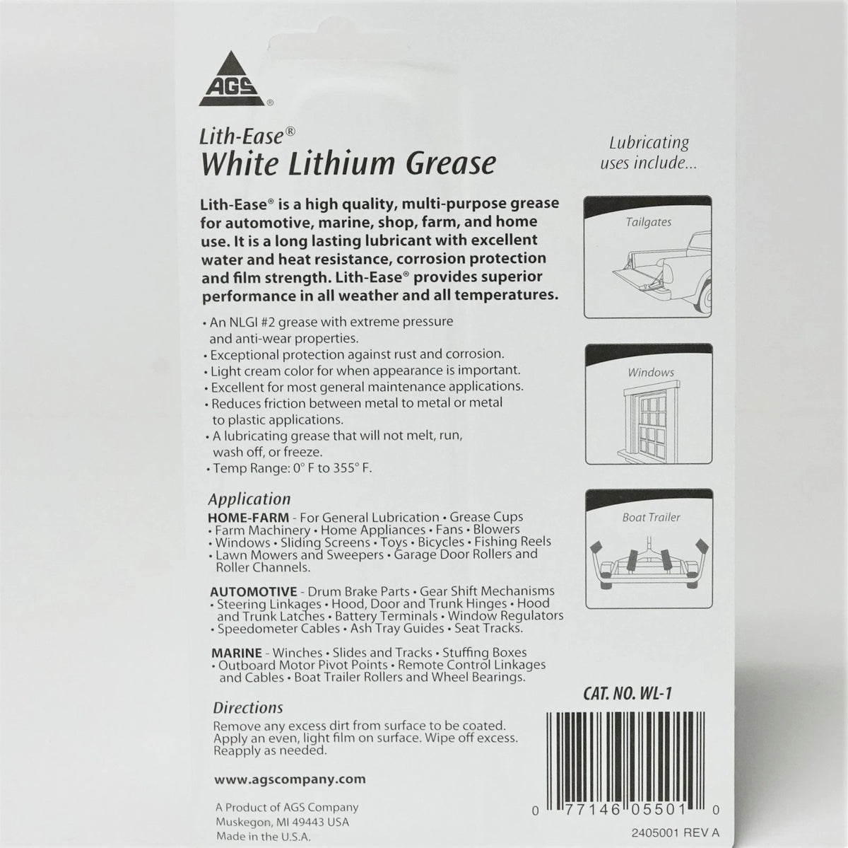 Lithium Grease for Automotive Applications (1.25 oz Tube)