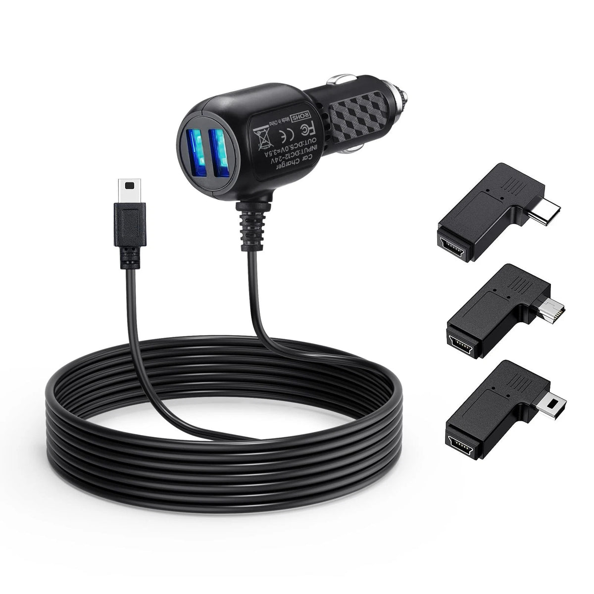 Mini USB Dash Cam Power Cord for Rove R2-4K, Rexing V1