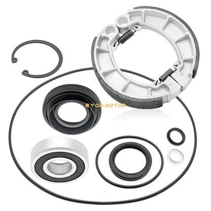 Rear Brake Drum Bearing Seals Shoes Kit for Honda Rancher 420, Foreman 500, 520