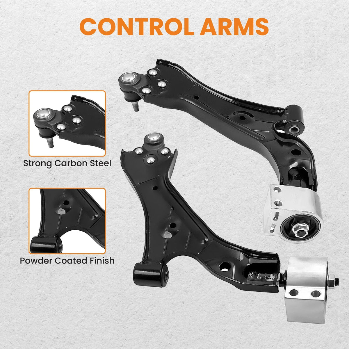 2X Front Lower Control Arms for Chevy Equinox GMC Terrain (2010–2017)