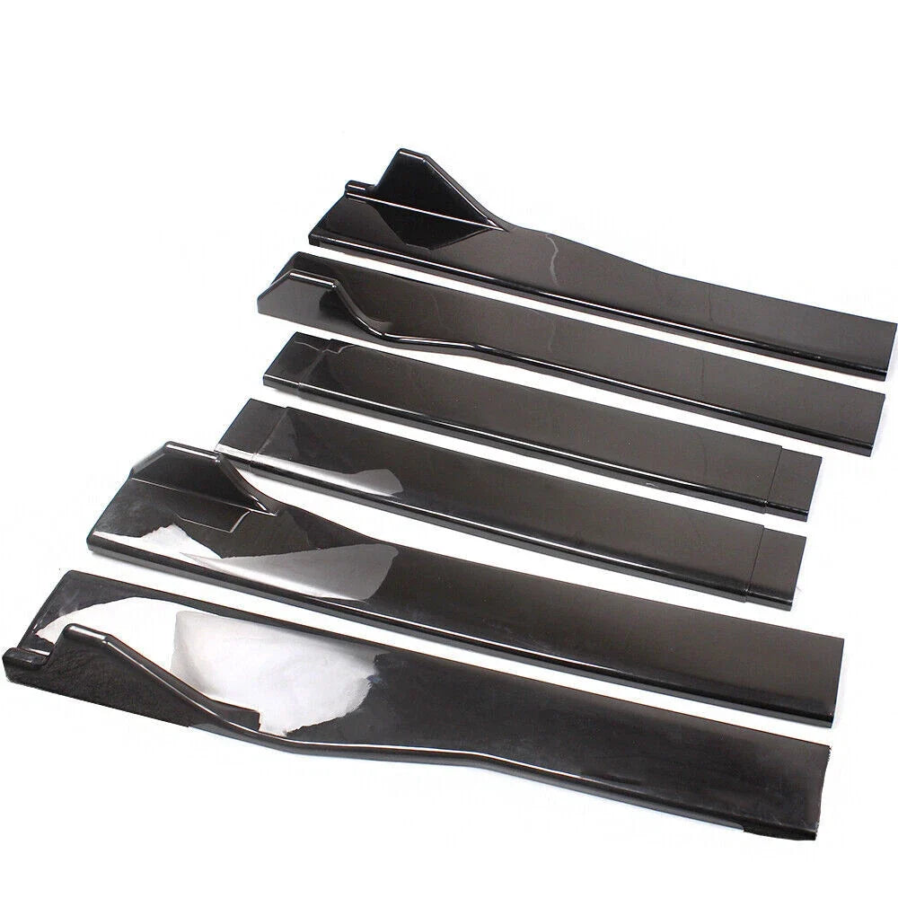 90IN Side Skirt Extension for Universal Car Body Kit Lip Splitters