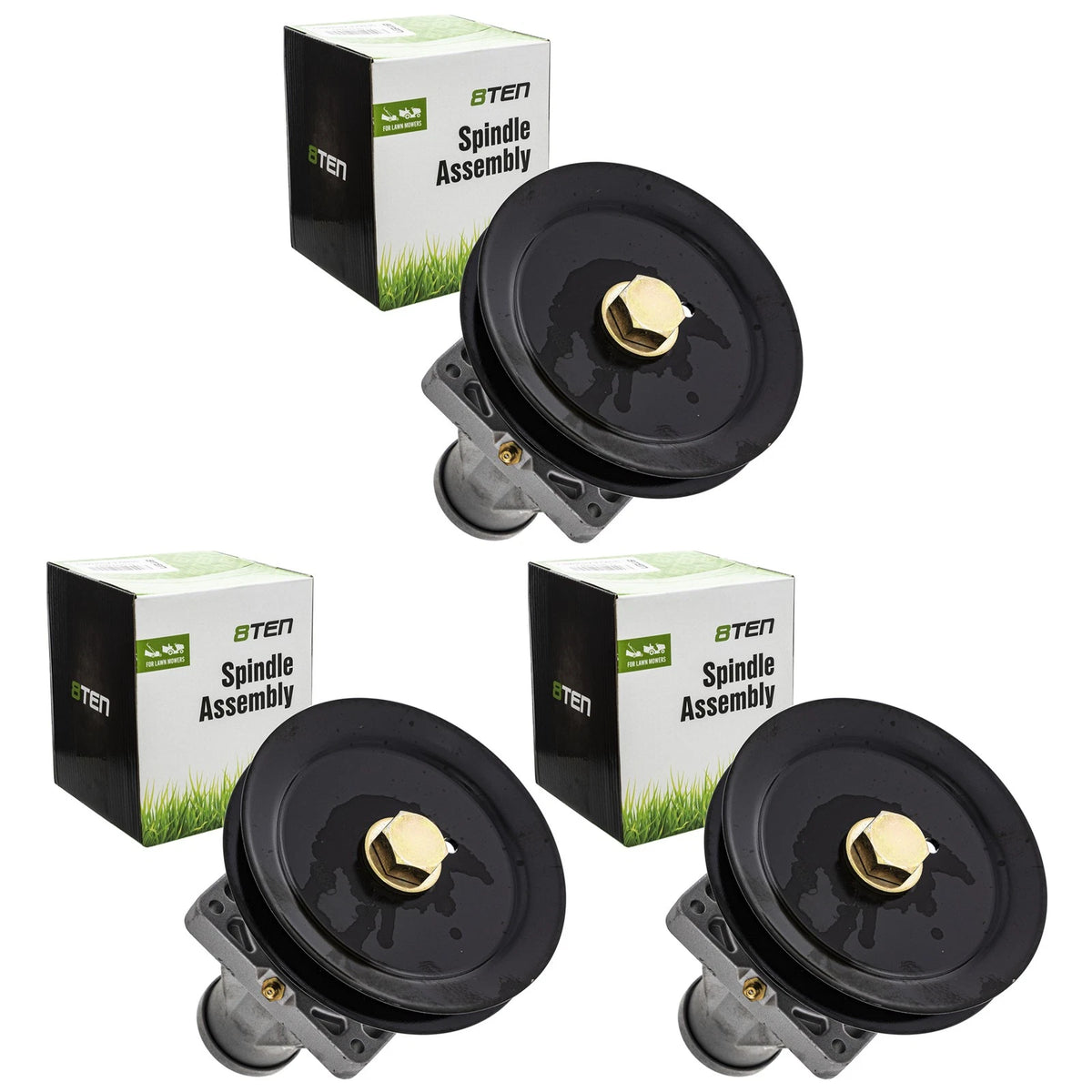 3X Spindle for Cub Cadet MTD Craftsman Troy Bilt (918-06076A, 918-06076)