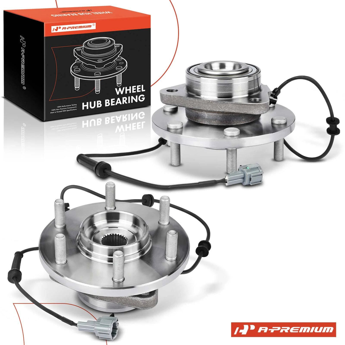 2X Front Wheel Hub & Bearing Assembly for Nissan Pathfinder (2004) 515066