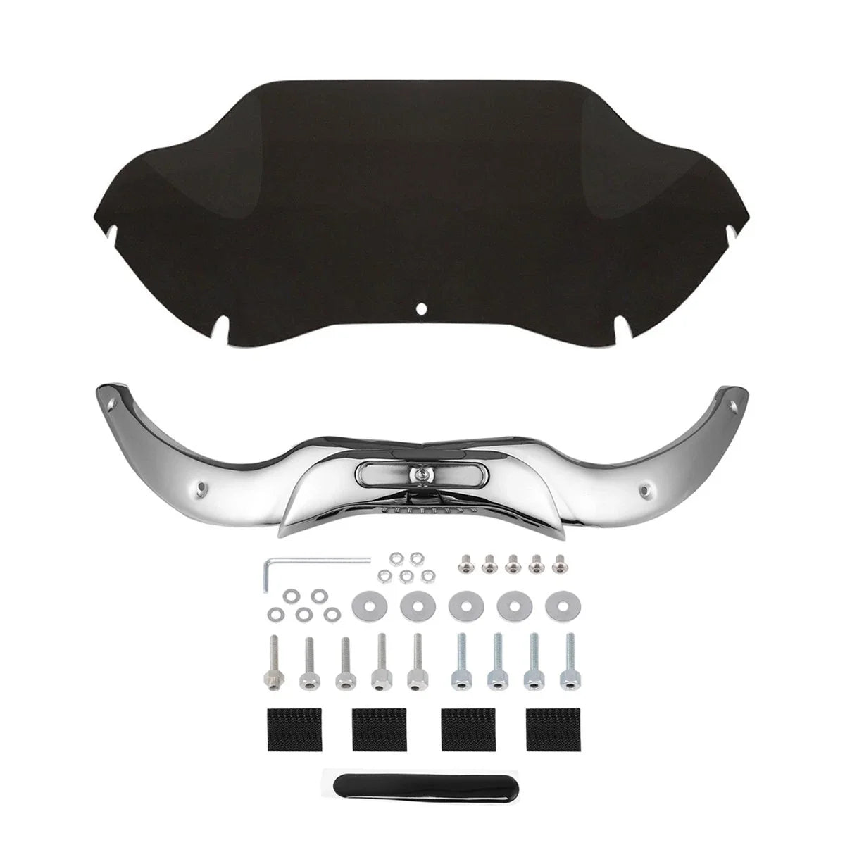 9.5" Windshield & Chrome Trims for Harley Road Glide FLTRX (2004–2013)